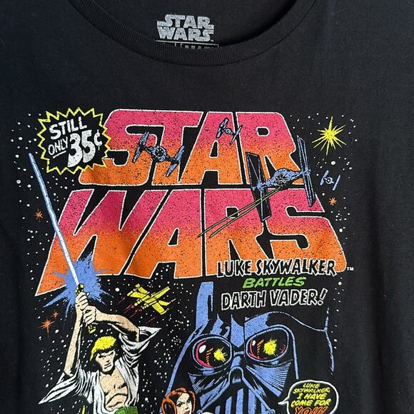 Star Wars Duel Comic Book Cover Shirt Men’s 2X 50/52 Nerd Force Darth Vader - Picture 2 of 6